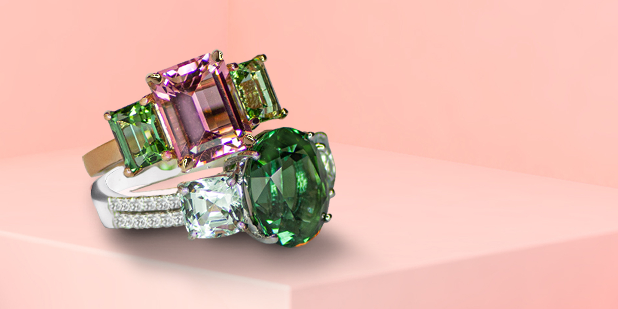 SUEN Candy: Tourmaline Rings