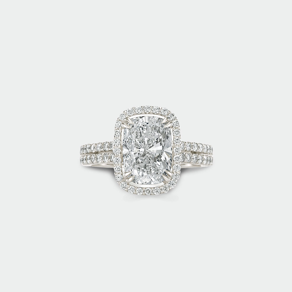 Cushion cut Diamond Engagement Ring | SUEN