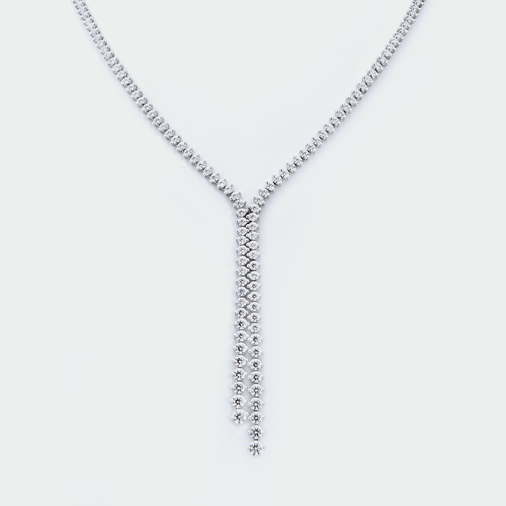 Diamond riviera necklace | SUEN