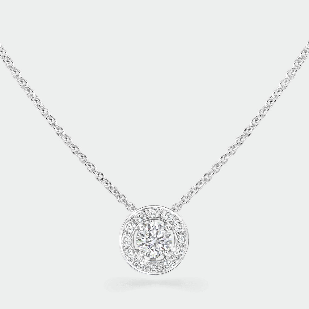 Halo Diamond Necklace | SUEN