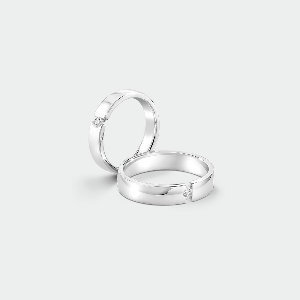 Matching Diamond Wedding Rings | SUEN