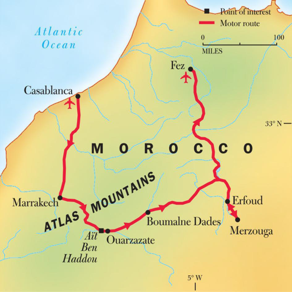 morocco map