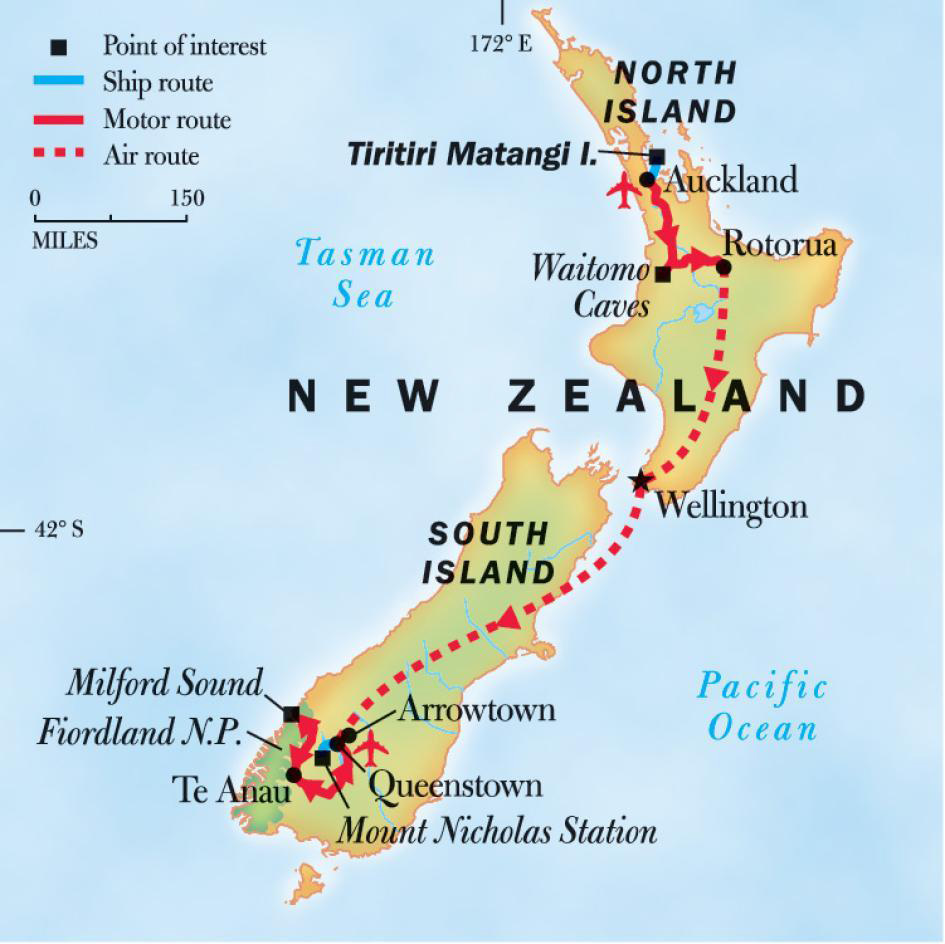 new zealand map