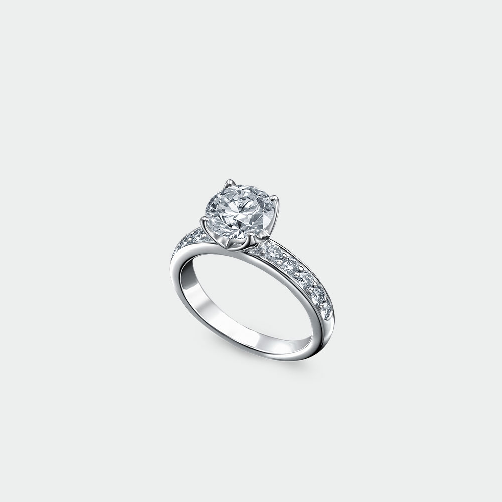 Round Brilliant Diamond Engagement Ring | SUEN